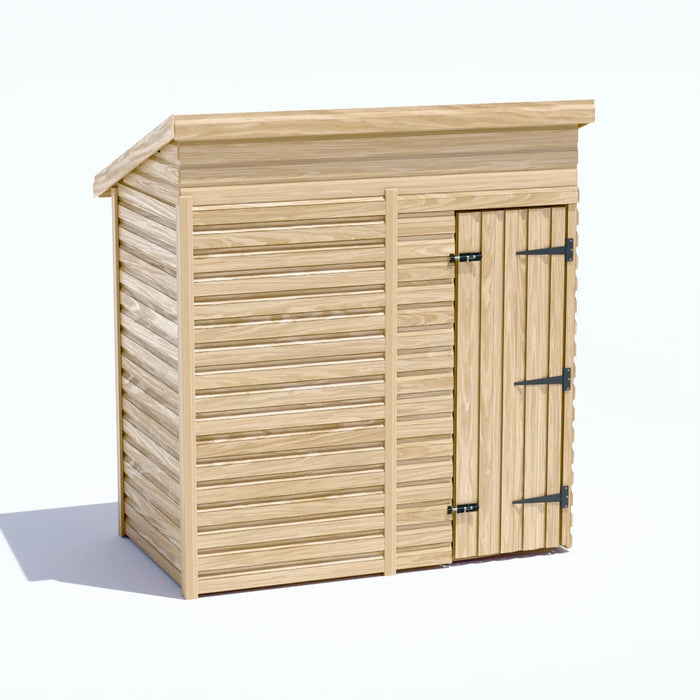 6.5x4ft Wooden Garden Shed | Windowless | Pent Roof