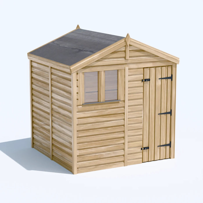 6.5x6.5ft Wooden Garden Shed | Windowed | Apex Roof