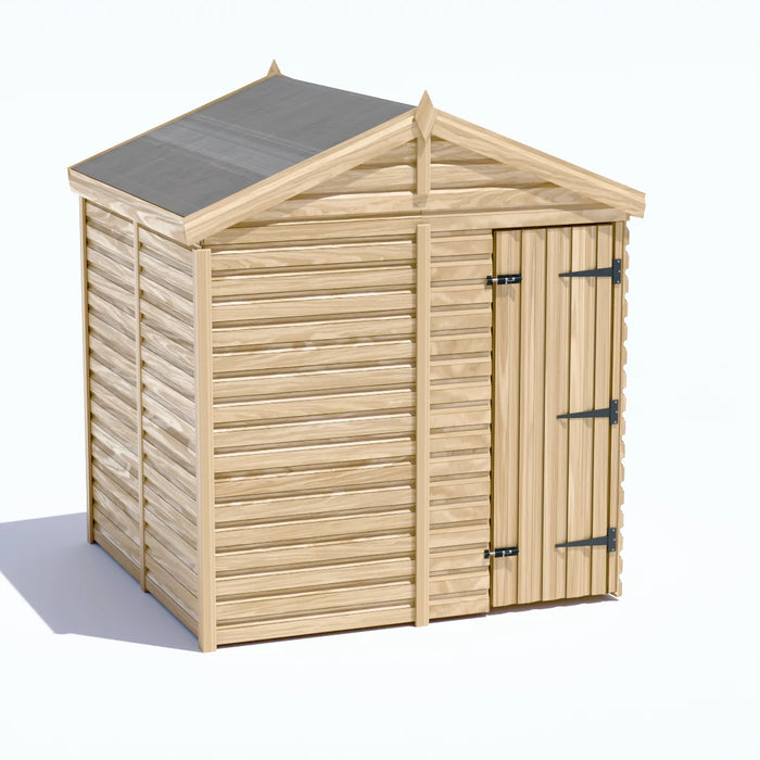 6.5x6.5ft Wooden Garden Shed | Windowless | Apex Roof