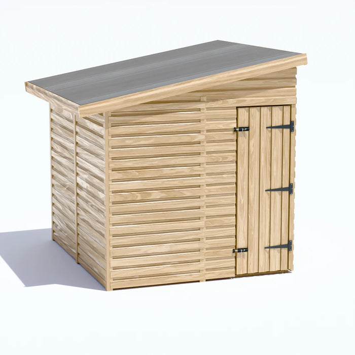 6.5x8ft Wooden Garden Shed | Windowless | Pent Roof