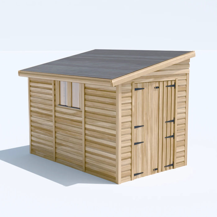 6x10ft Wooden Garden Shed | Windowed | Pent Roof