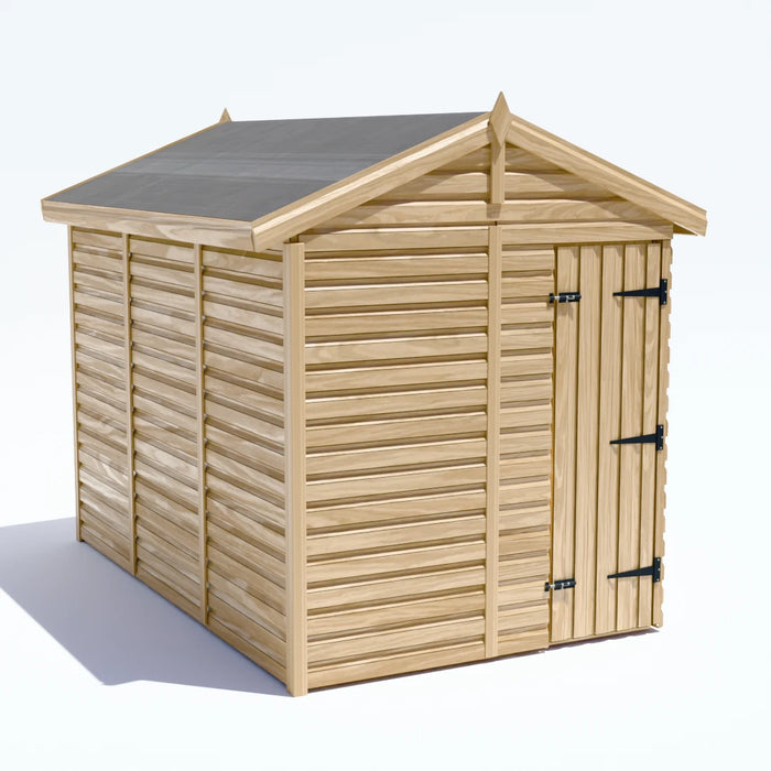 6x10ft Wooden Garden Shed | Windowless | Apex Roof