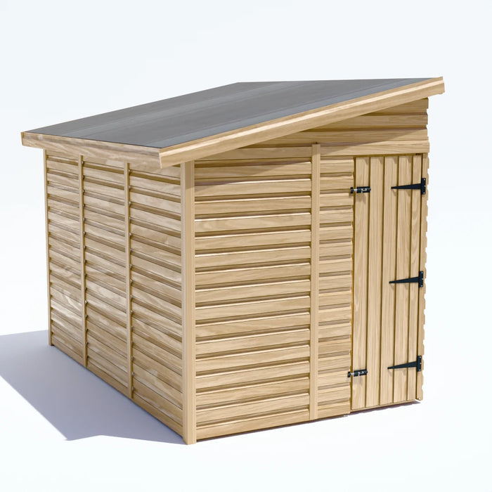 6x10ft Wooden Garden Shed | Windowless | Pent Roof