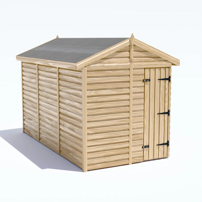 6x12ft Wooden Garden Shed | Windowless | Apex Roof