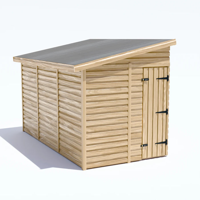 6x12ft Wooden Garden Shed | Windowless | Pent Roof