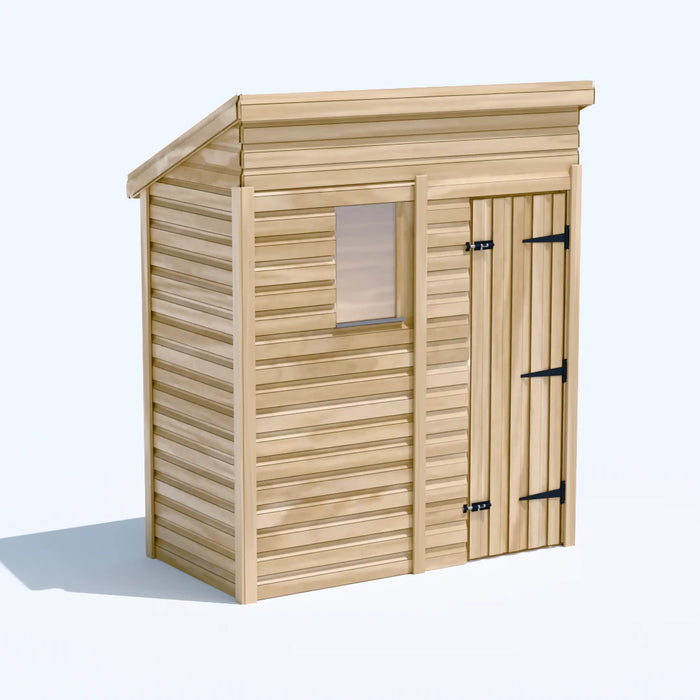 6x3ft Wooden Garden Shed | Windowed | Pent Roof