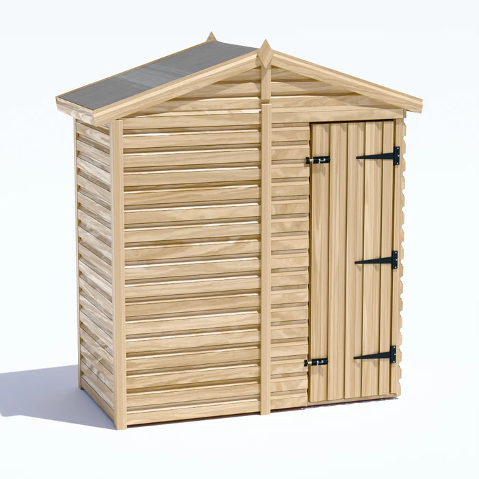 6x3ft Wooden Garden Shed | Windowless | Apex Roof