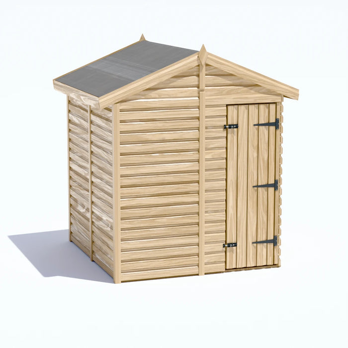 6x6.5ft Wooden Garden Shed | Windowless | Apex Roof