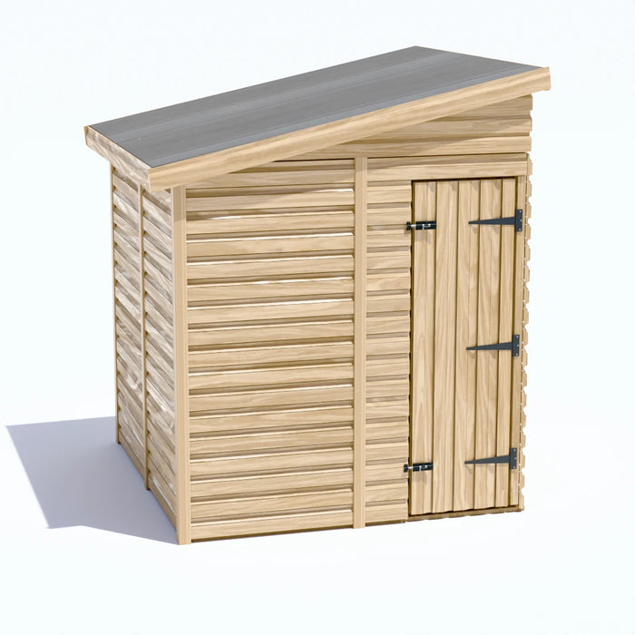 6x6.5ft Wooden Garden Shed | Windowless | Pent Roof