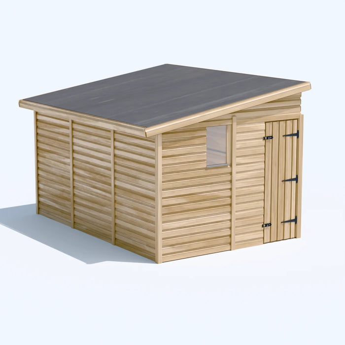 8x12ft Wooden Garden Shed | Windowed | Pent Roof