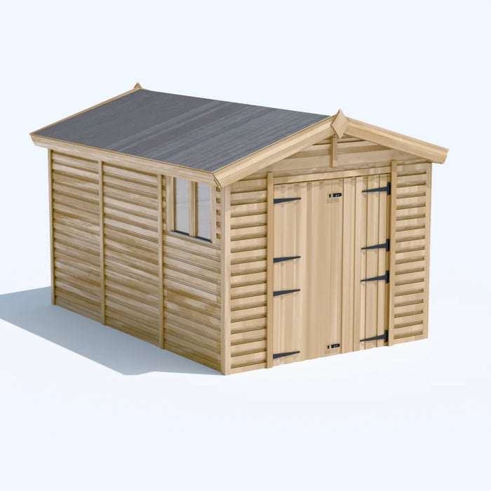 8x12ft Wooden Garden Shed | Windowed | Apex Roof