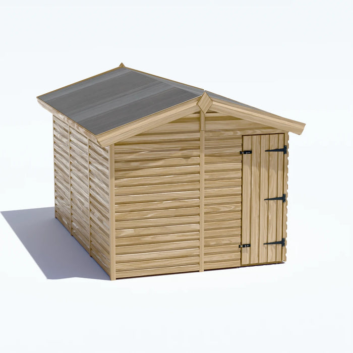 8x12ft Wooden Garden Shed | Windowless | Apex Roof