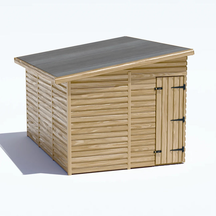8x12ft Wooden Garden Shed | Windowless | Pent Roof