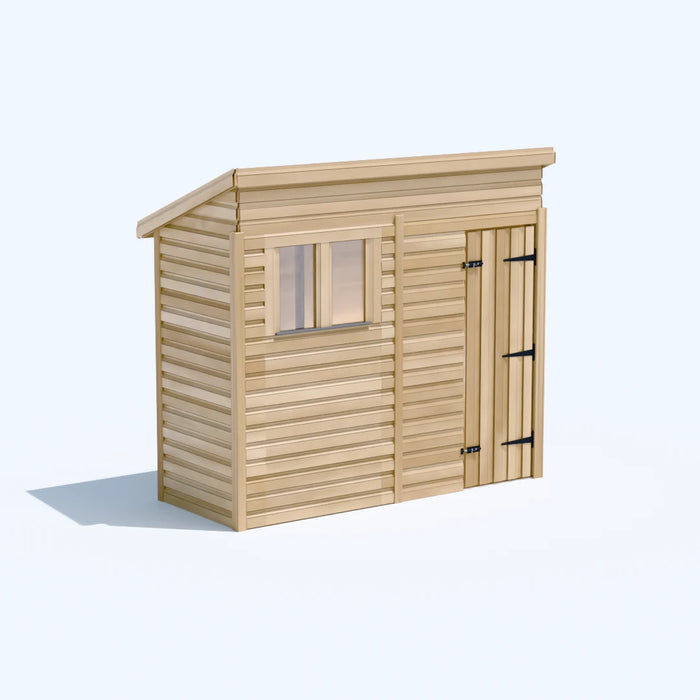 8x3ft Wooden Garden Shed | Windowed | Pent Roof