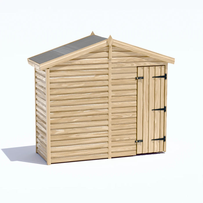 8x3ft Wooden Garden Shed | Windowless | Apex Roof