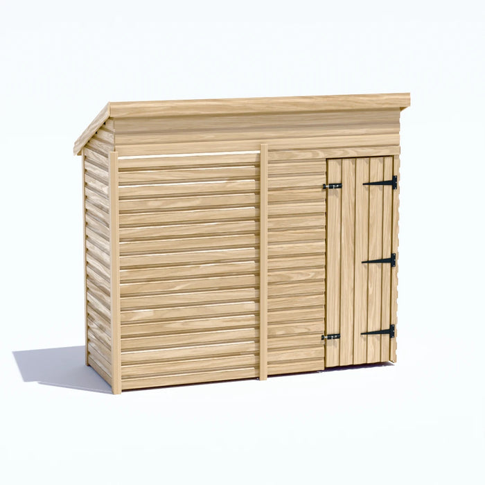 8x3ft Wooden Garden Shed | Windowless | Pent Roof