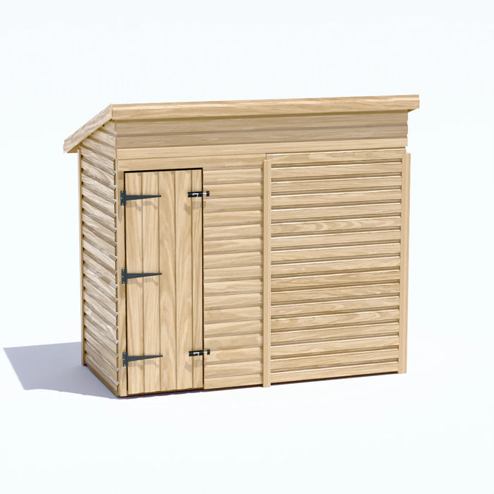 8x4ft Wooden Garden Shed | Windowless | Pent Roof