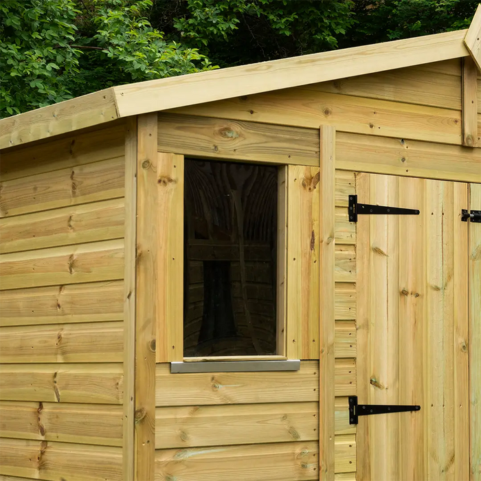 3x12ft Wooden Garden Shed | Windowed | Apex Roof