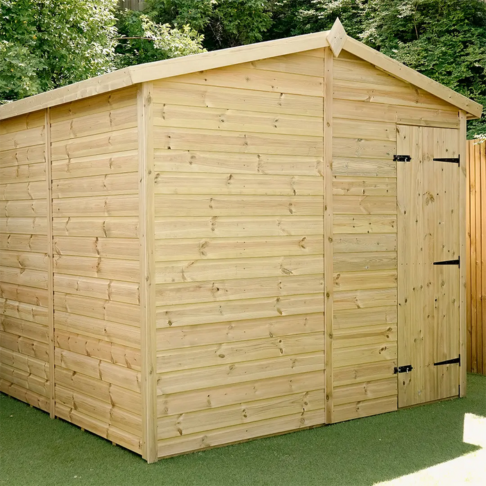 8x8ft Wooden Garden Shed | Windowed | Apex Roof
