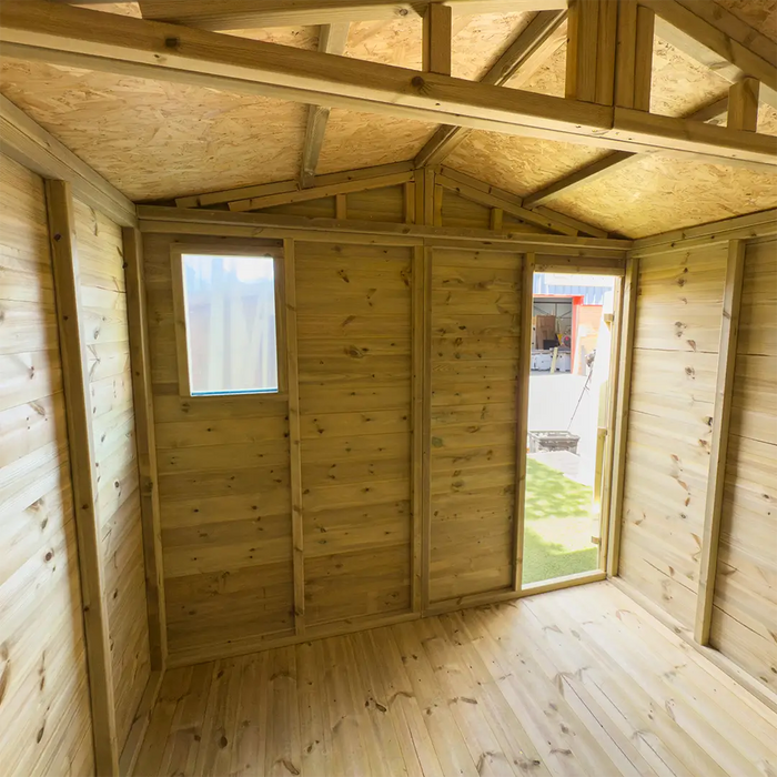 3x12ft Wooden Garden Shed | Windowed | Apex Roof