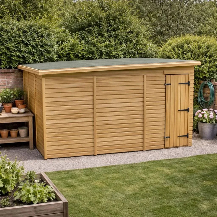 10x8ft Wooden Garden Shed | Windowless | Pent Roof