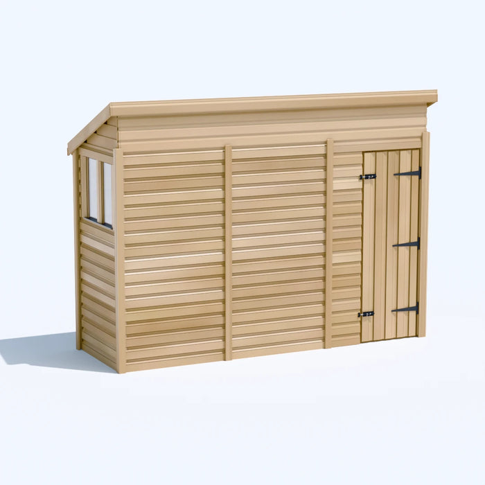 10x3ft Wooden Garden Shed | Windowed | Pent Roof