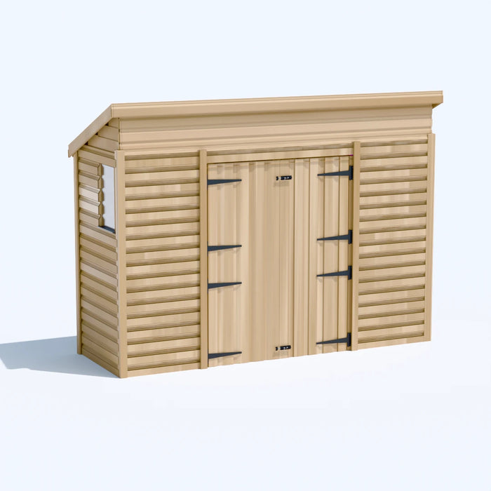 10x3ft Wooden Garden Shed | Windowed | Pent Roof