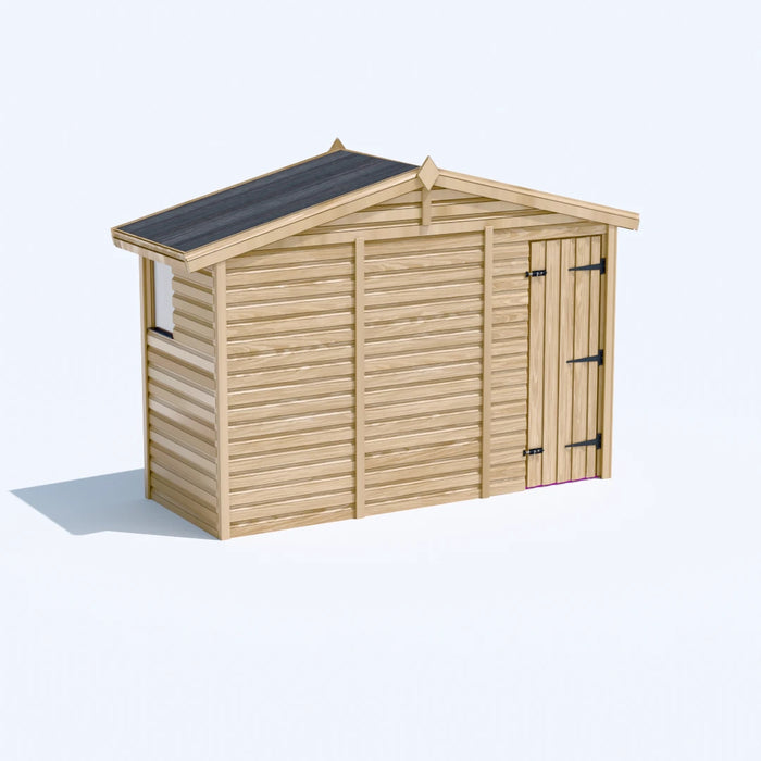 10x4ft Wooden Garden Shed | Windowed | Apex Roof