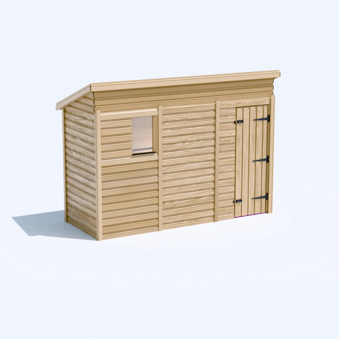 10x4ft Wooden Garden Shed | Windowed | Pent Roof