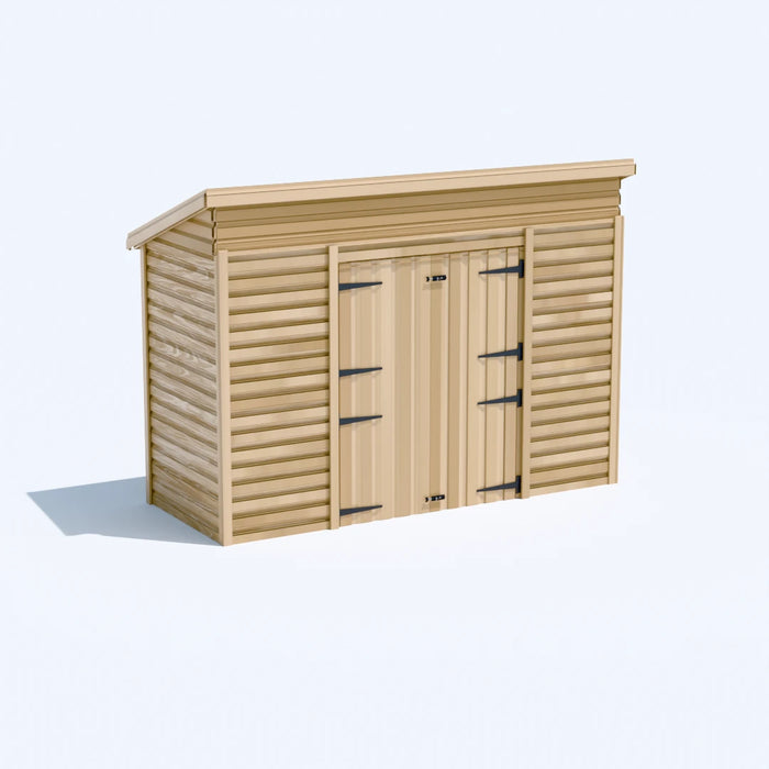 10x4ft Wooden Garden Shed | Windowed | Pent Roof