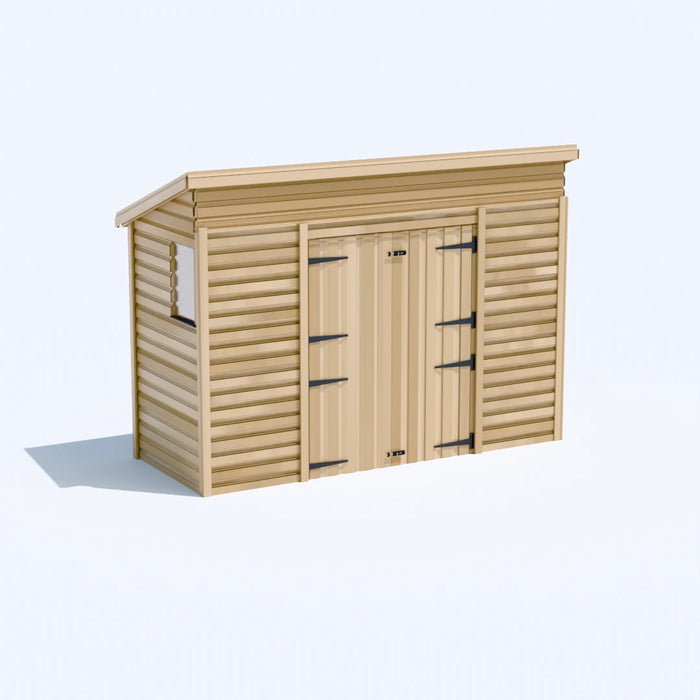 10x4ft Wooden Garden Shed | Windowed | Pent Roof