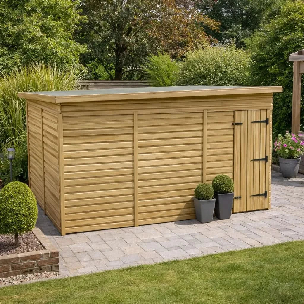 12x12ft Wooden Garden Shed | Windowless | Pent Roof — Eden Sheds