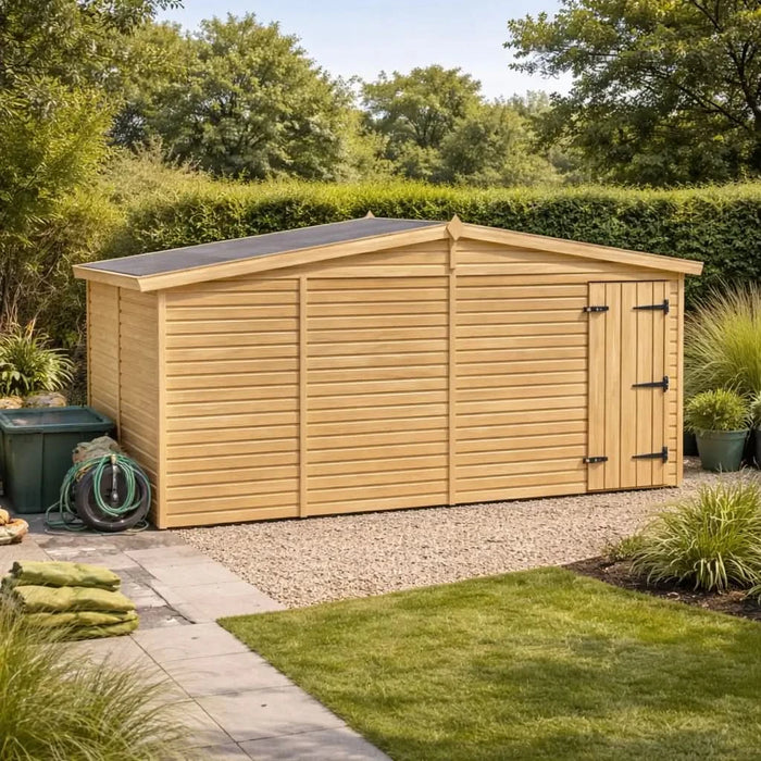 13x3ft Wooden Garden Shed | Windowless | Apex Roof
