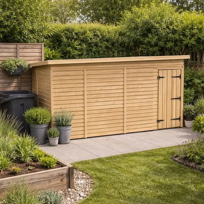 13x8ft Wooden Garden Shed | Windowless | Pent Roof