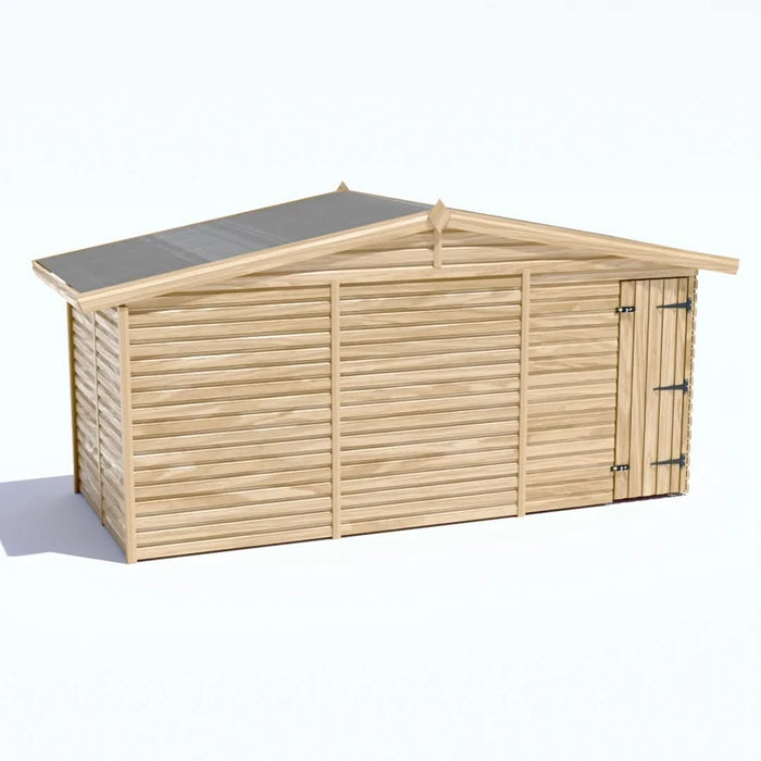 Windowless Ed's 15x6.5ft Wooden Garden Shed | Windowless | Apex Roof — Eden Sheds
