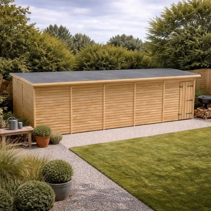 20x10ft Wooden Workshop | Windowless | Pent Roof