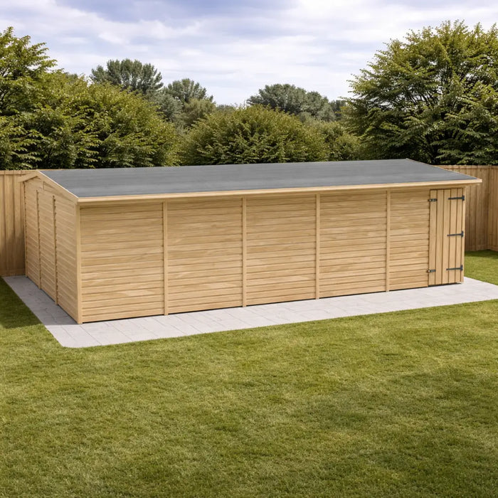 20x12ft Wooden Workshop | Windowless | Apex Roof