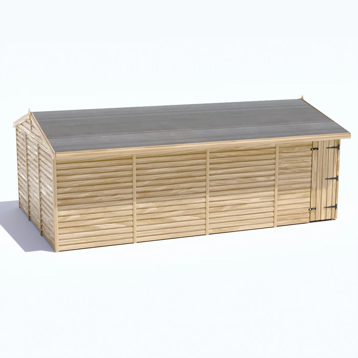 20x12ft Wooden Workshop | Windowless | Apex Roof