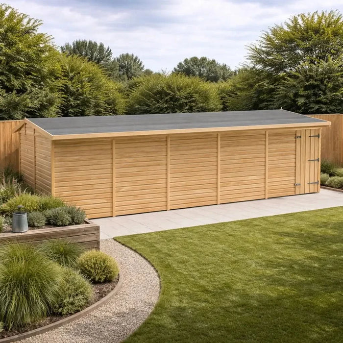 20x8ft Wooden Workshop | Windowless | Apex Roof