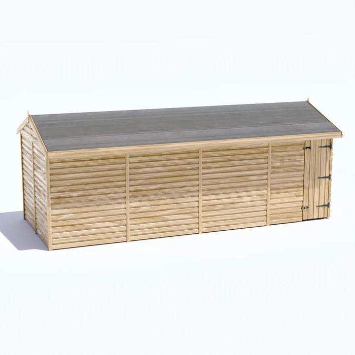 20x8ft Wooden Workshop | Windowless | Apex Roof