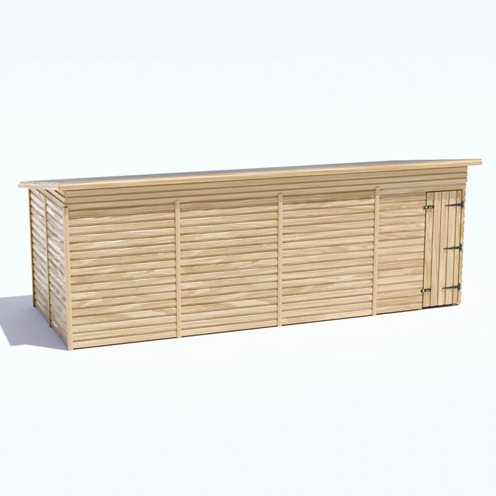 20x8ft Wooden Workshop | Windowless | Pent Roof