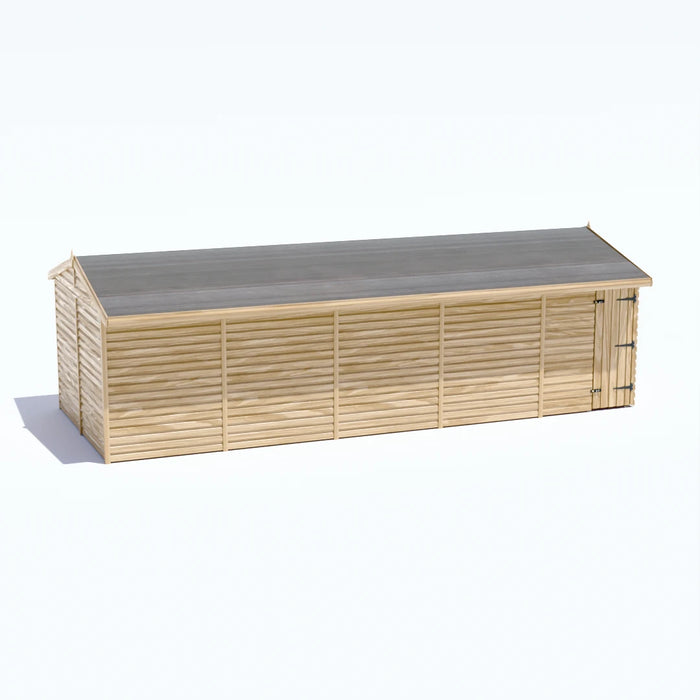 25x10ft Wooden Workshop | Windowless | Apex Roof