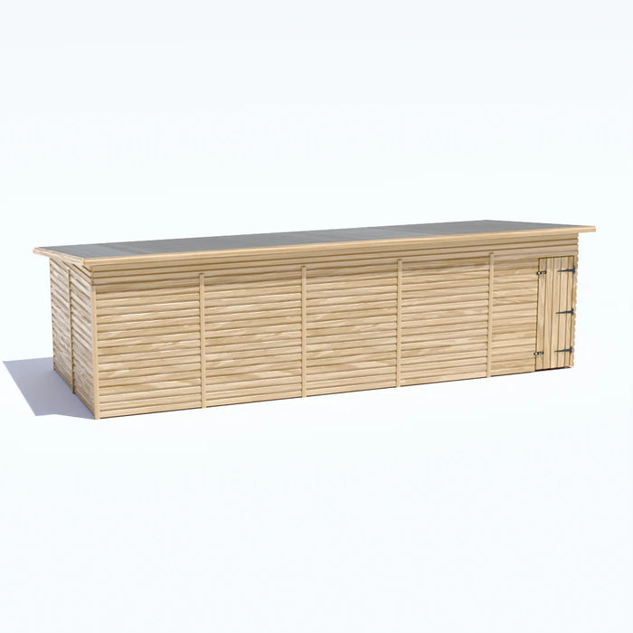25x10ft Wooden Workshop | Windowless | Pent Roof