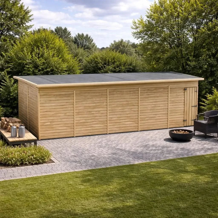 25x10ft Wooden Workshop | Windowless | Pent Roof