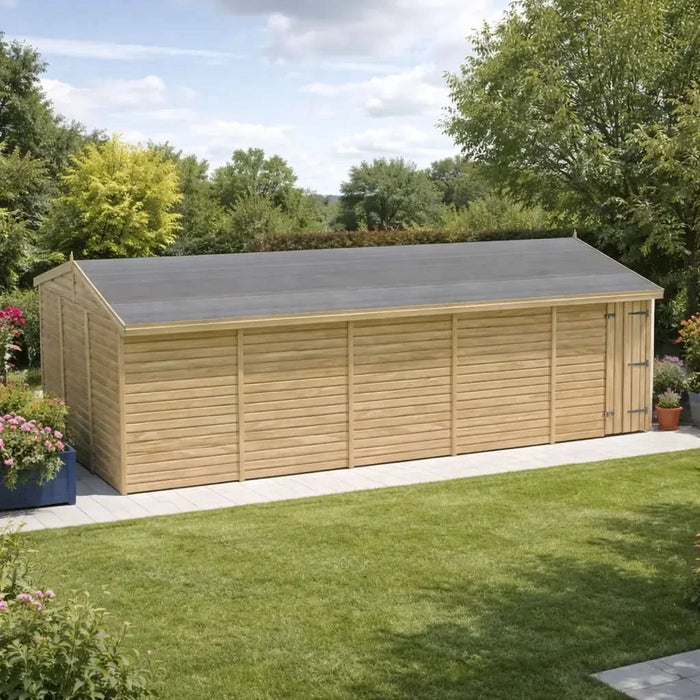 25x12ft Wooden Workshop | Windowless | Apex Roof