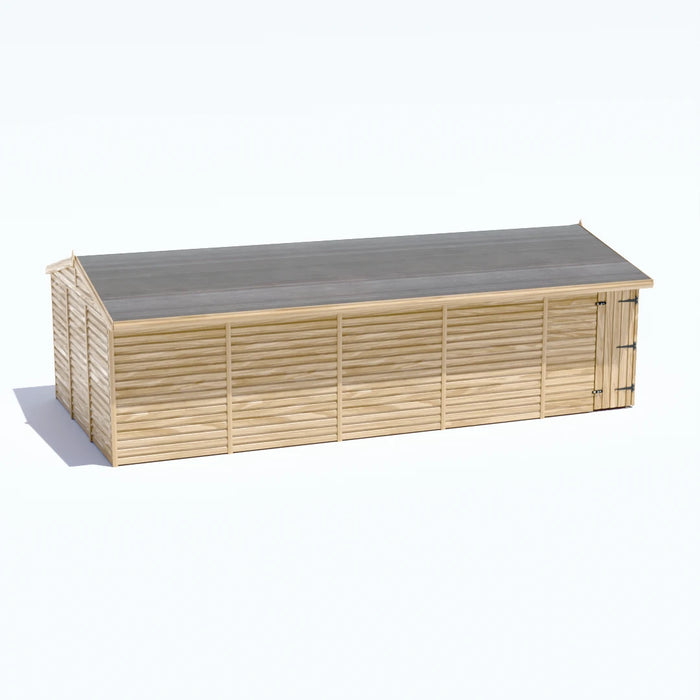 25x12ft Wooden Workshop | Windowless | Apex Roof