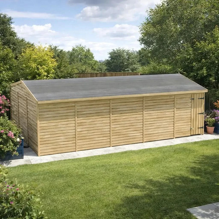 25x15ft Wooden Workshop | Windowless | Apex Roof