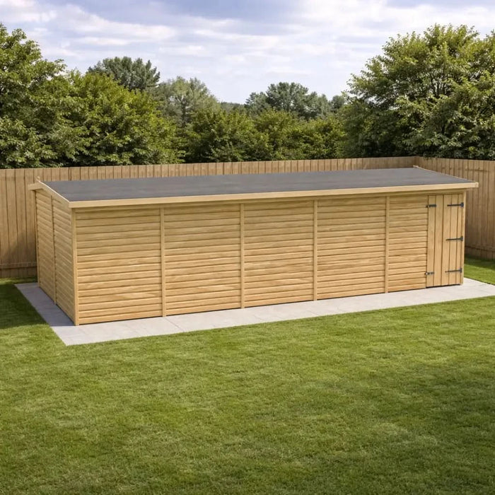 25x8ft Wooden Workshop | Windowless | Apex Roof