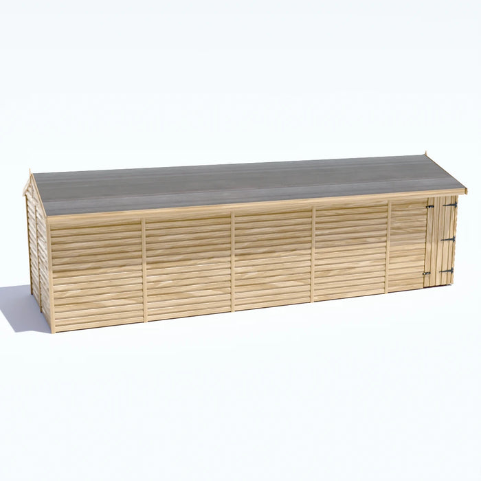 25x8ft Wooden Workshop | Windowless | Apex Roof
