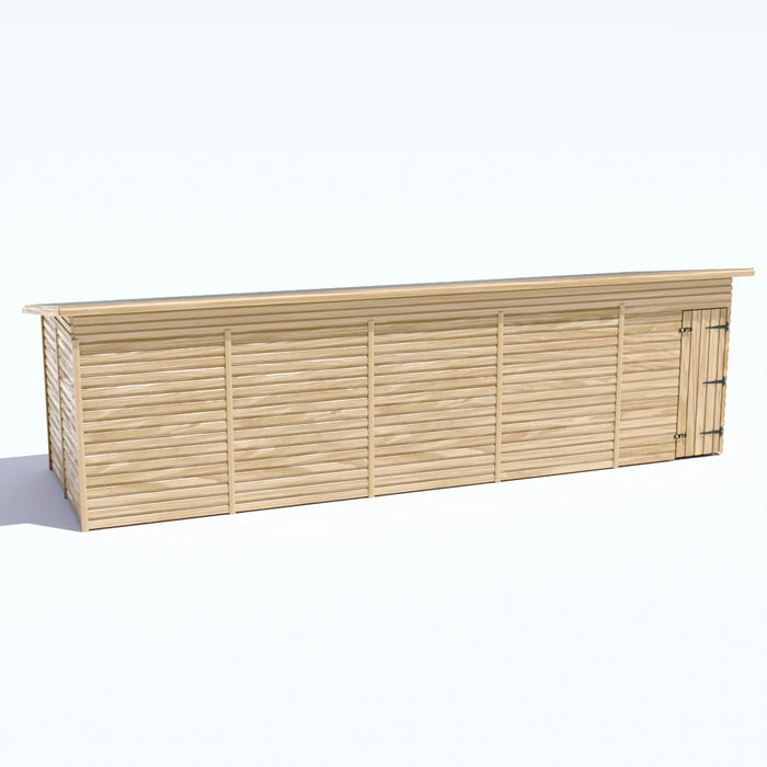 25x8ft Wooden Workshop | Windowless | Pent Roof